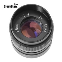 TV 25mm f/1.4 렌즈 소니호환 니콘 캐논 펜탁스 후지 m4/3 nx용 C 마운트 TV/CCTV/시네마 카메라 F1.4, 07 EOS