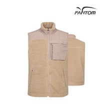 팬텀 골프 fantom남성 가슴 포켓 부클 점퍼 베스트_F212B3JV908_BG, 100, BG, 1개