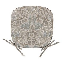 가와시마 직물 세르콘 Morris Design Studio 모리스 디자인 스튜디오 다이닝 시트 쿠션 허니 서클 & 튤립 그레이 45×43cm