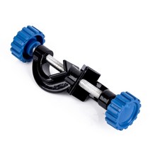 실험실 클램프 홀더 90도 이중 상단 와이어 클램프 홀더 금속 실험실 스탠드 그립은 나사가 있는 금속 직각 클립을 지원합니다., 한개옵션0