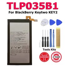 100 새로운 전화 TLP035B1 배터리 블랙 베리 Keytwo KEY2 재고 있음