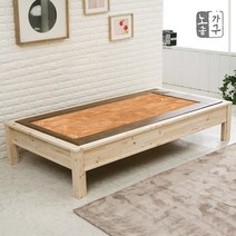 노송가구 베르 편백원목 황토 오렌지 평상형 흙침대 S, 없음
