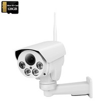 열화상카메라 적외선카메라 적외선 무선 보안 IP 와이파이 PTZ 자동 줌 SD 카드 사람 감지 IR Sonyimx335 HD 3G 4G SIM, 없음, 23.5MP-WIFI-128GB - 영국 플러그-배 줌