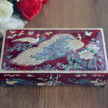 자개함 전통보석함 고급 외국인 공예 선물 Luodian 칠기 여성의 손 보관