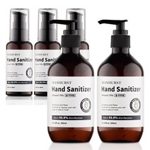 맨허스트 에탄올70% 의약외품 핸드 세니타이저 손소독제 60ml 3개+300ml 2개