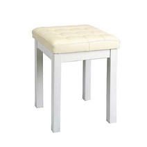 북유럽풍 깔끔한 화이트 인테리어 인조가죽 화장대 스툴 유니크 의자 모던, 웬지