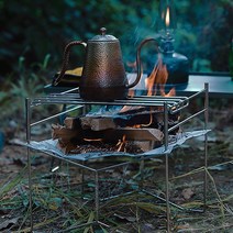 캠핑문 솔로 스토브그릴 소형 미니 스텐 냄비 코펠