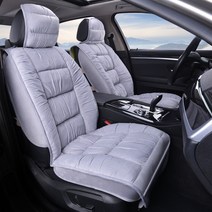 [해외] 짧은 플러시 카시트 미끄럼 방 커버 덮개 직구, 3.Gray 1 set