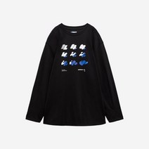 아더에러 x 자라 그래픽 롱 슬리브 티셔츠 블랙 Ader Error Zara Graphic Long Sleeve T-Shirt Black