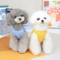 오늘뭐입냥 강아지옷 곰곰와플티 고양이옷 데일리 티셔츠 외출복 애견옷 실내복 봄옷 여름옷, 블루