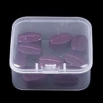 베크나모루 투명미니수납함 4.5 x 4.5 cm, 투명, 10개