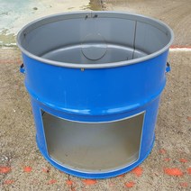 가마솥드럼통 드럼통난로 드럼통화덕, 블루, 1개