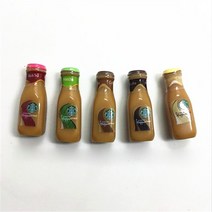 미니어쳐 인형집 미니어처 bo11 커피 병 음료 시뮬레이션 주방 5 개 BJD 1/6 장난감 액세서리, 01 blend