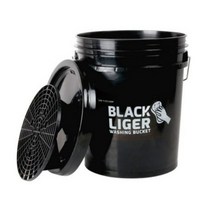 블랙라이거 세차버킷 + 뚜껑 + 그릿가드, 20L, 검정, 1개