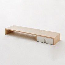 한샘 티오 모니터선반 86cm 컬러 택1, 내추럴오크,화이트(C)