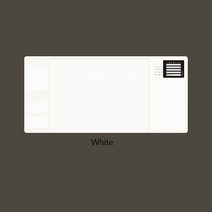 책상 매트 다기능 비즈니스 사무실 홈 Pu 소재 마우스 패드 방수 대형 컴퓨터, White