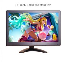 40인치모니터 게임 영화 모니터 듀얼 보조 10.1 인치 소형 터치 스크린 컴퓨터 휴대용 pc VGA HDMI lcd led, 03 12  inch 1366x768