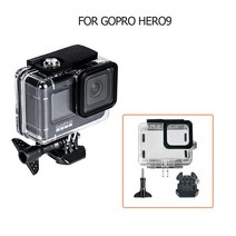 GoPro Hero 9/11 용 블랙 수중 방수 케이스 다이빙 보호 커버 9 액션 카메라 액세서리 하우징 마운트