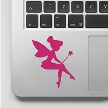 다꾸 문구덕후 핑크 아름 다운 작은 요정 패턴 데 칼 Tinkerbell 앉아 스티커 노트북 칼 아트 비닐 GA219, 09 Custom color_01 15CM