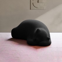 싱글소파 북유럽 잠자는 곰 게으른 소파 동물 좌석 창의적인 북극곰 어린이 의자 연예인 거짓말 등받이 베개 거실, [03] Black knit surface