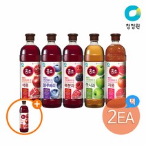 [KT알파쇼핑]청정원 홍초 900ml 5종 中 2개 골라담기 + (증정)석류 900ml, 복분자2개 + 증정
