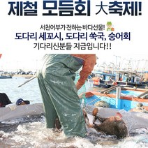 자연산 도다리 쑥국 800g 내외 1박스 쑥갓50g 내외
