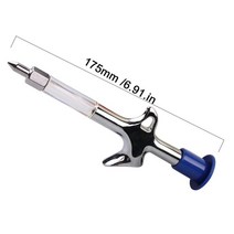 사이클링 알루미늄 합금 그리스 건 미니 노즐 주사기 자전거 액세서리 유지 체인 인젝터 사이클링 용품 오일링, 01 블루