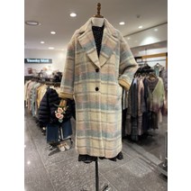 [아울렛 백화점] 써스데이아일랜드 체크 울져지 롱 코트(T218MCT240W)(1271288)