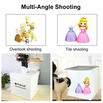 스튜디오 박스 포토부스 자연광조명 배경지거치대 PULUZ-32*32cm 링 라이트 박스 접이식 사진 스튜디오 소, 한개옵션0