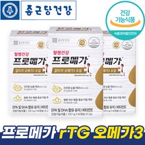 종근당건강 혈행건강 rTG 알티지 오메가3 듀얼 두얼 영양제 식약처 식약청 인정 건조한 눈 혈행 개선 도움 흡수율 높은 1등 오메가 알튀지 3세대 프로 푸로 캡슐, 1개, 60캡슐