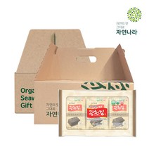 자연나라 오가닉 광천김 선물세트, 도시락김 4g 18봉
