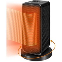 욕실온풍기 가정용 화장실 온풍기 1200W PTC 휴대용 전기 히터 겨울 난방 팬 방 침실 사무실 데스크탑 따뜻한 기계 라디에이터 3 기어, 20.Black - AU