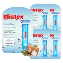 블리스텍스 센시티브 립밤 5개/무색 무향 튼입술 보습 립 케어 에센스, 5개