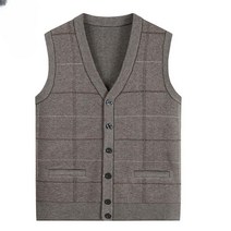 중년남성 니트 조끼 할아버지 가을 겨울 베스트 옷