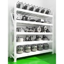 철제 선반 진열대 창고 철재랙 전시대 마트 중량랙 물류 산업용, 150x60x200 나비 구멍 단층 230kg, M. 블루 메인 프레임  5 레이어