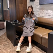 쀼팩토리 프리미엄 텍사스 후드 데일리 롱 원피스