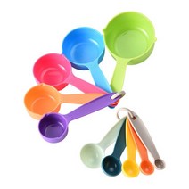 주방계량저울 측량저울 디지털저울 5/10Pcs 측정 숟가락 세트 컵 차 커피 도구 액체 밀가루 베이킹 요리 주, 한개옵션2, 03 10Pcs Rainbow, 한개옵션1