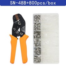 YEFYM SN-48B 압착 펜치 0.5-2.5mm2 탭이있는 고정밀 턱 2.8 4.8 6.3 자동차 터미널 세트 와이어 전기 핸드 툴, CHINA, SN-48B 800H