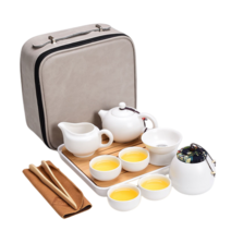 몬테리아 다기세트 다도세트 찻잔세트 선물용다기 도자기 찻잔 세트 휴대용다도세트, B2-가방 선물세트,