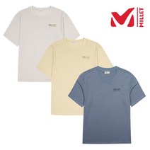 밀레 MILLET 3칼라 남여공용 커플 가능 면 소재 원단에 뒷판 시즌 그래픽 적용 무난한 반팔 라운드 티셔츠