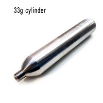 재활용 가능한 33g 24g co2 카트리지 실린더 소다 낚시 절약 구명 조끼 에어백 조끼 카약 서핑 스쿠버 다이빙 장비 화재, CHINA, 02 33g