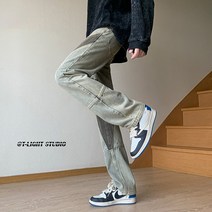 주니어청바지 B221 아메카지스타일 고가 디프 블랙 보이핏 볼륨 패치워크 슬림 스키니 LK23038 4994387166