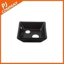 현대기물 유포 도자기 정사각찬기 블랙 1P 일식기, 정사각찬기 1P