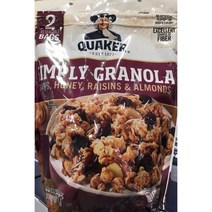 즉시출고 QUAKER 심플리 그래놀라 시리얼 978gx2개, 단품, 단품