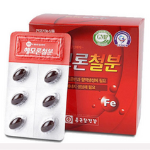 헤모론철분 500mg x 60 캡슐 1개월분 임산부영양제 철분제 빈혈, 상세페이지 참조, 상세페이지 참조