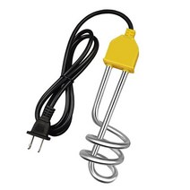 히터봉 돼지꼬리히터 물데우는기계 휴대용 600w1500w 전기 침수 보일러 스테인레스 스틸 난방 풀 탱크 1m, 05 US-1500W-1m