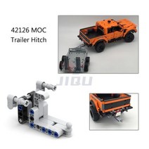 211 PCS 하이테크 부하 트레일러 모델 세트 MOC 빌딩 블록 호환 픽업 F-150 랩터 42126 조립 벽돌 아이 장난감 선물, 옵션-02.42126 Trailer Hitch