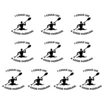 낚시 카약 카누 보트 패들 10Pcs/Set Kayak Stickers Decals Graphic for Canoe Fishing Surfboard Boat Re, 01 BK