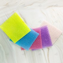 뽁뽁이 안전 봉투 하트 모양 에어캡 선물 포장 완충제 파스텔 포토카드 20X20cm 1P, A 핑크