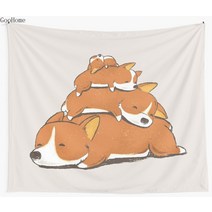 썬베드 해변의자 피크닉 테라스벤치 카페야외의자 파라솔루프탑 선배드 편안한 침대-코기 벽 태피스트리 비, 한개옵션1, 02 130X150CM